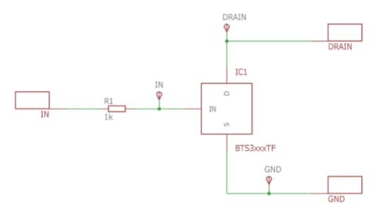 Schematic - Infineon Technologies BTS3125TF Demonstration Board Schematic - Infineon Technologies BTS3125TF Demonstration Board